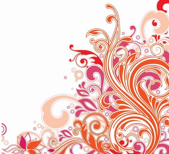 free vector Swirl Floral Design Vector Art